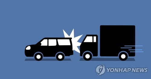 화물차·SUV 추돌사고 [연합뉴스]